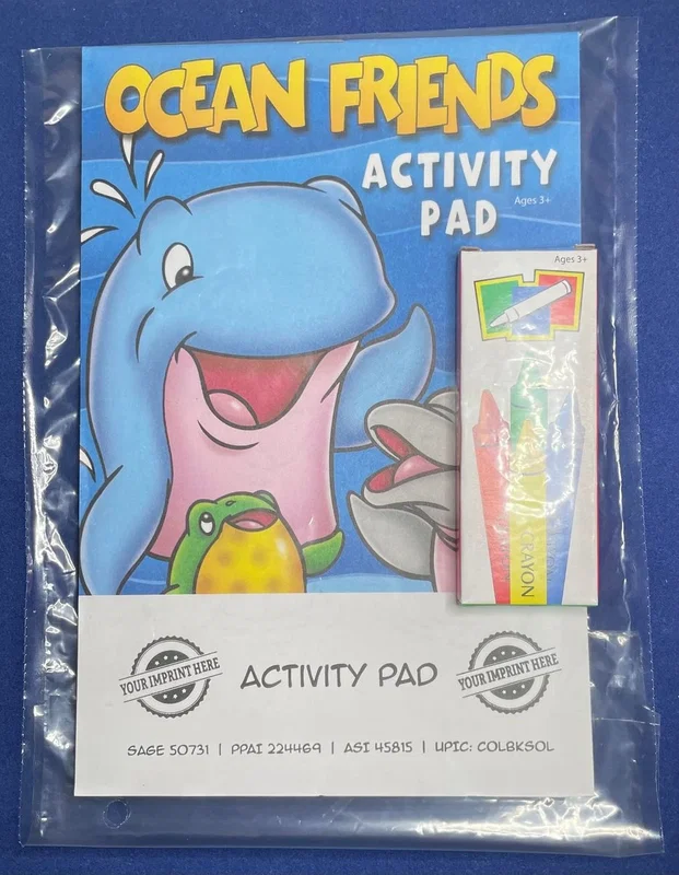 Ocean Friends Children’s Activity Pad - Free Shipping on Fun Pack