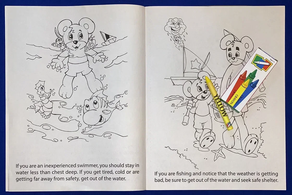 Ocean Safety Awareness Coloring and Activity Book — view 3