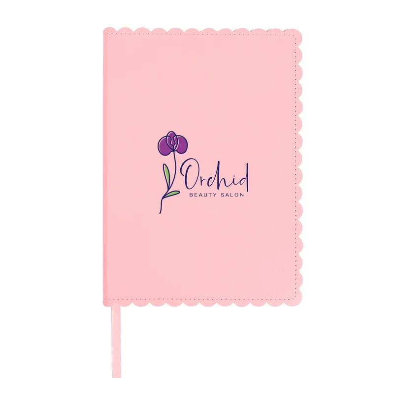 Small enough for a bag, the journal lies flat and closed