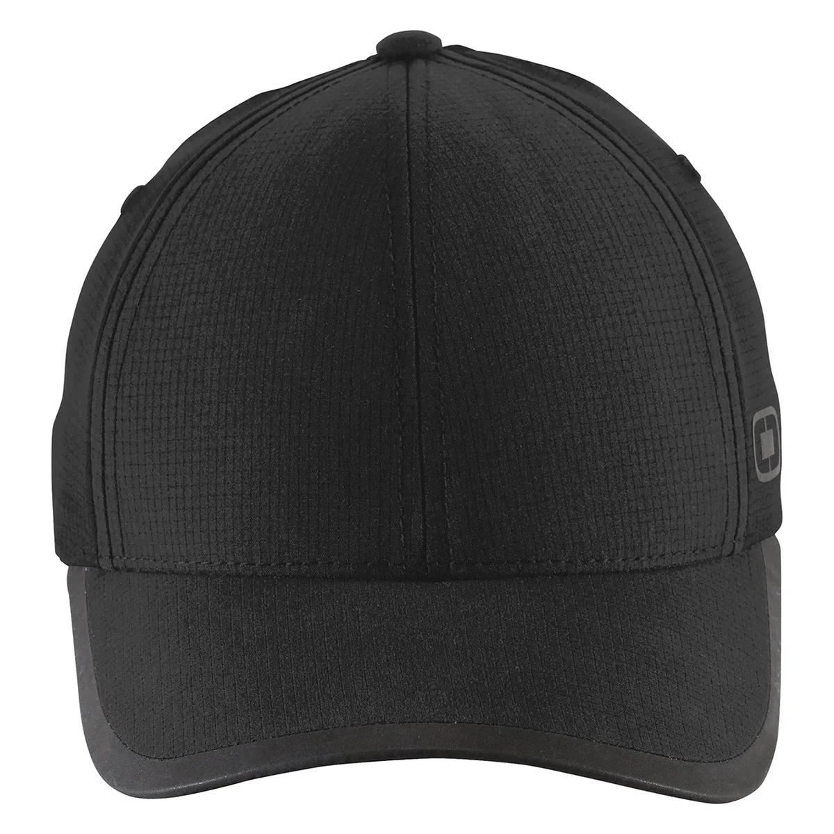 Rear view of the grey cap against a plain background