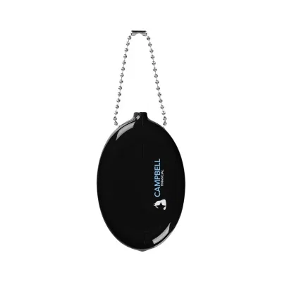 Keyring attached to the top corner