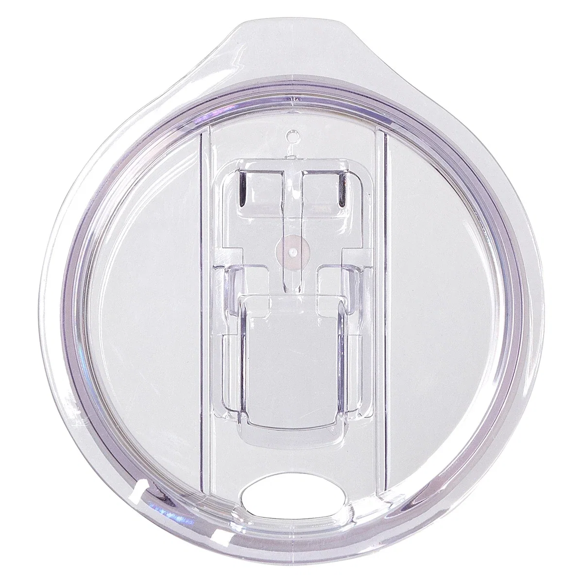 Angled view of the Olympus stainless steel tumbler showing the PP lid and body