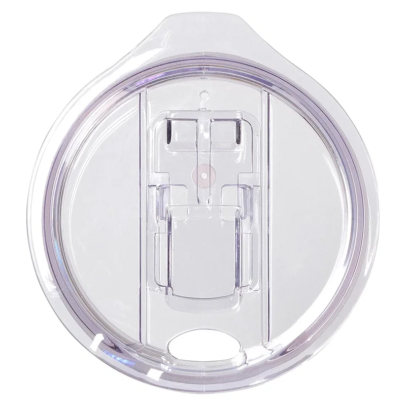 Angled view of the Olympus stainless steel tumbler showing the PP lid and body