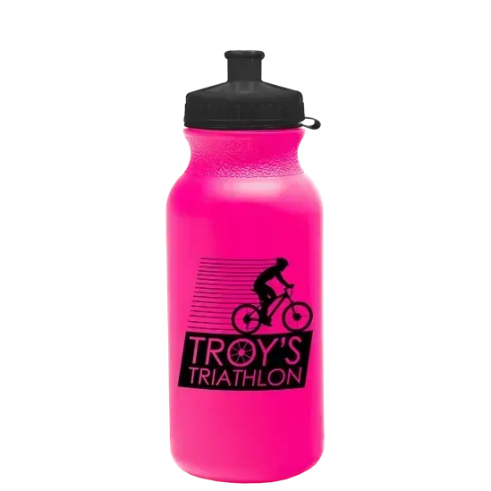 Omni Bike Bottle with Tethered Push-Pull Lid (20 oz.) — view 2