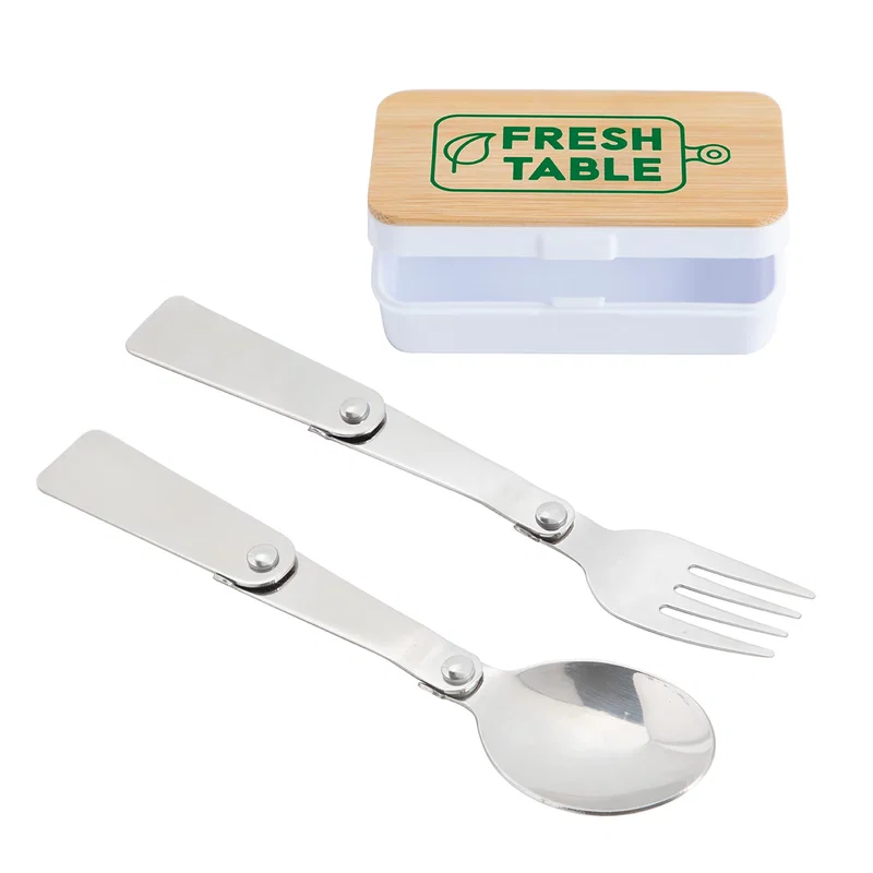 Group shot of On-The-Go Collapsible Cutlery Sets in assorted colors