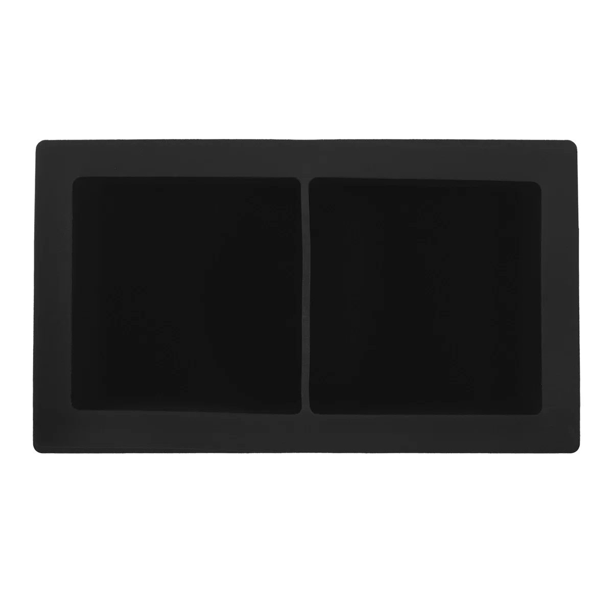 Tray flexed to release a finished cube