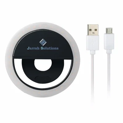 White version of the compact clip light on a plain background