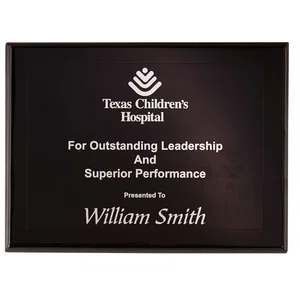 Custom Onyx Medium Plaque Award