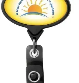 Custom JUMBO Oval Badge Reel — view 2