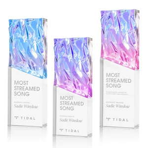 Faceted Crushed-Top Optical Crystal Award
