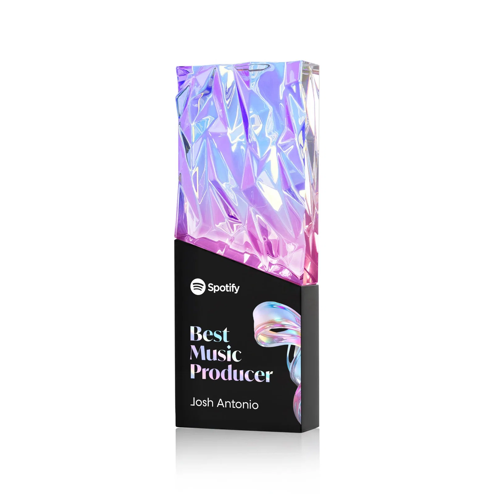 Promotional Faceted Crushed-Top Optical Crystal Award, awards for employee recognition