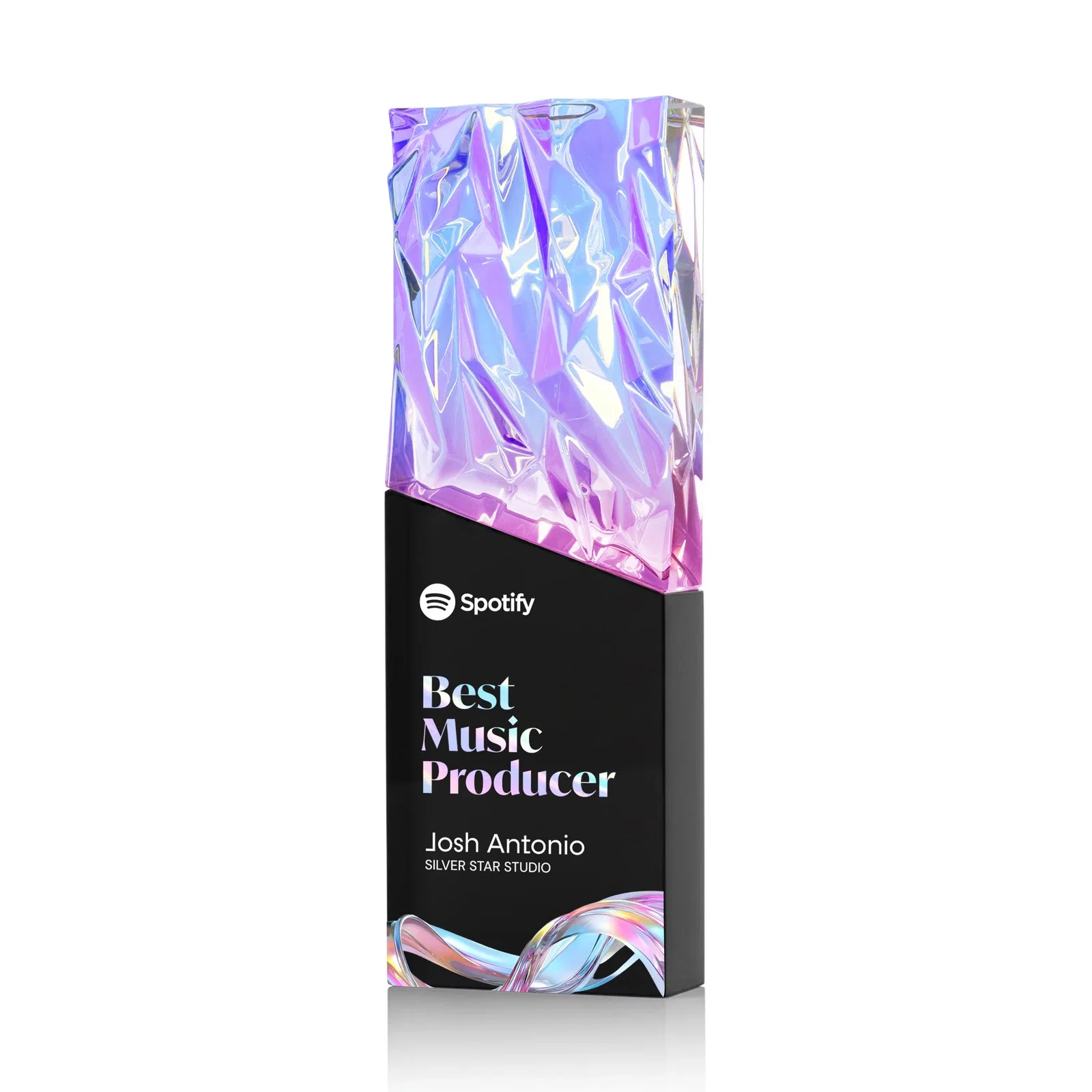 Promotional Faceted Crushed-Top Optical Crystal Award, awards for corporate award ceremonies