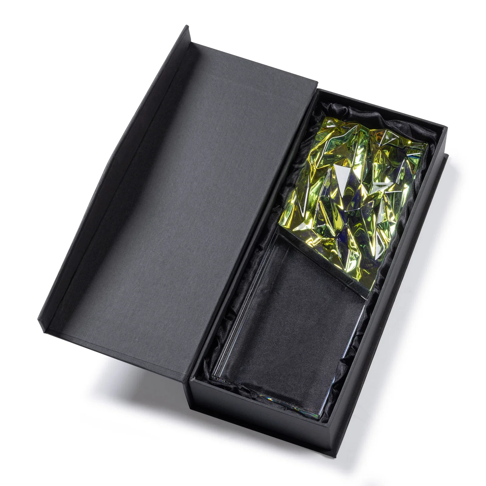 Custom Faceted Crushed-Top Optical Crystal Award, awards for retirement presentations