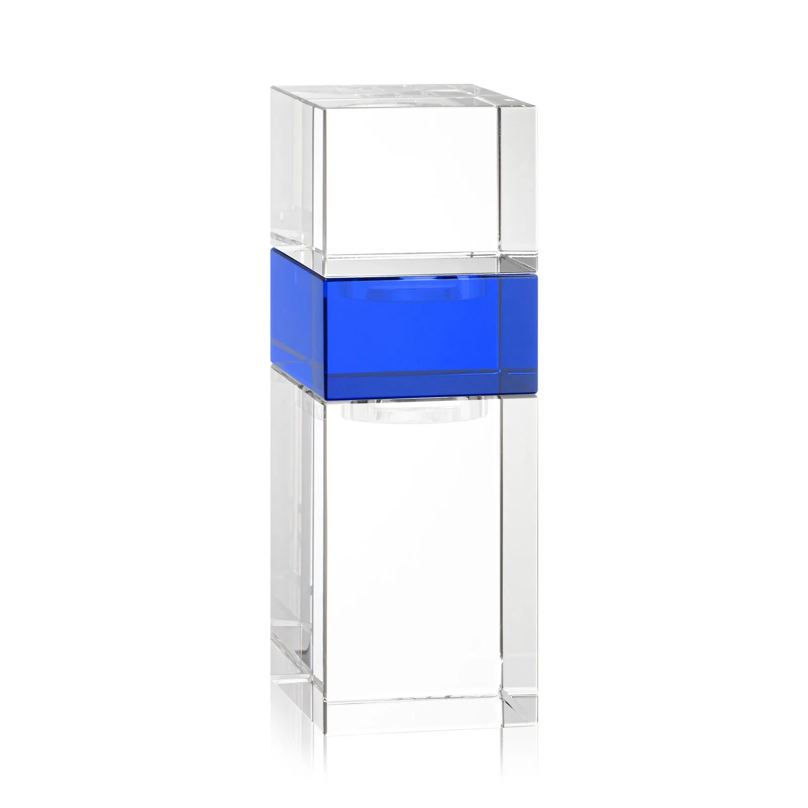 Personalized Optical Crystal Stacker Block for the Tofino Milestone Tower, with your logo for employee recognition