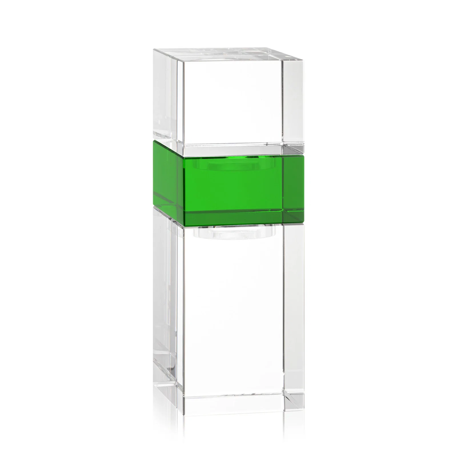 Custom Optical Crystal Stacker Block for the Tofino Milestone Tower, with your logo for company anniversary events