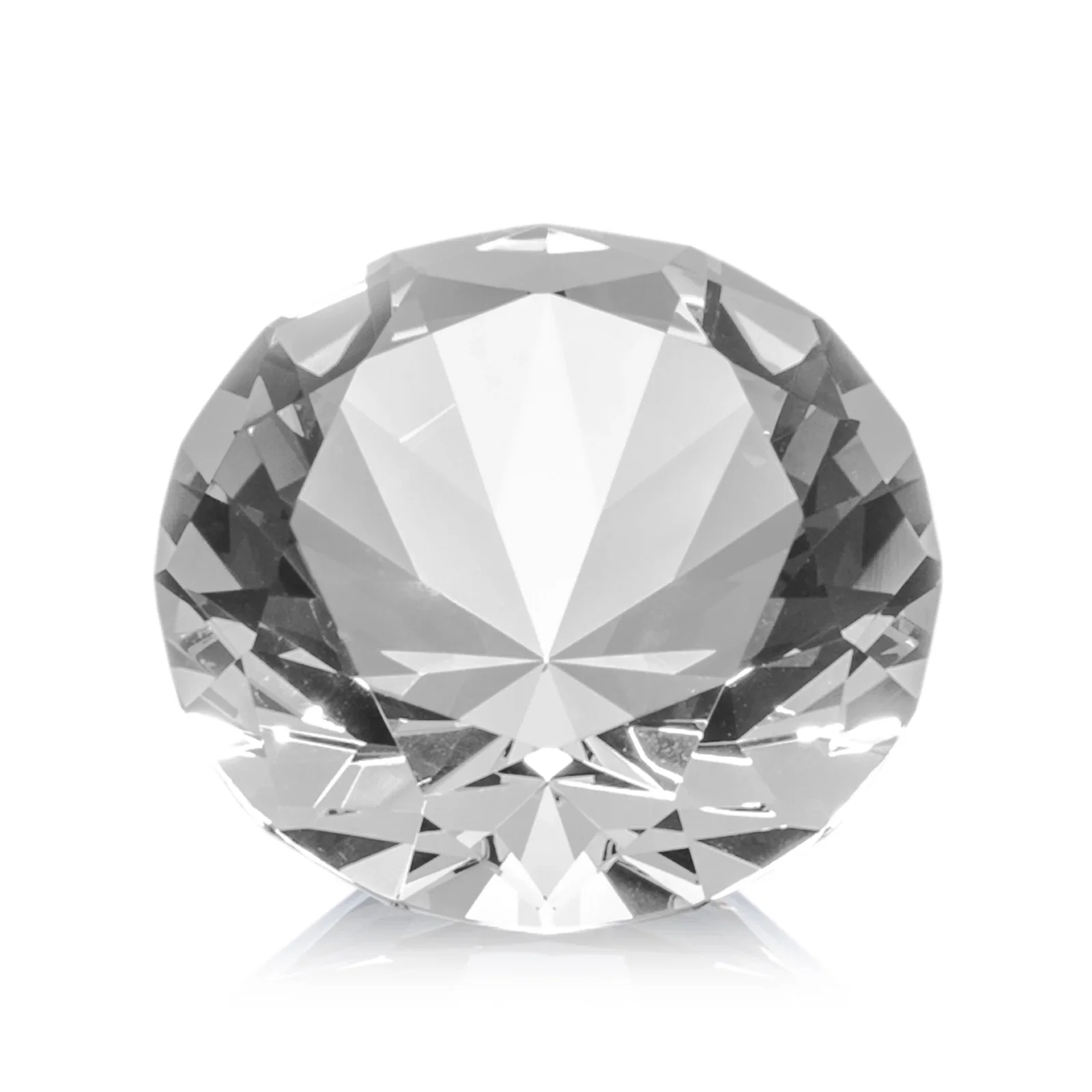 Customized Brilliant-Cut Diamond Crystal Paperweight, 2"-4" in 5 Sizes, gemstone award for sales achievement awards