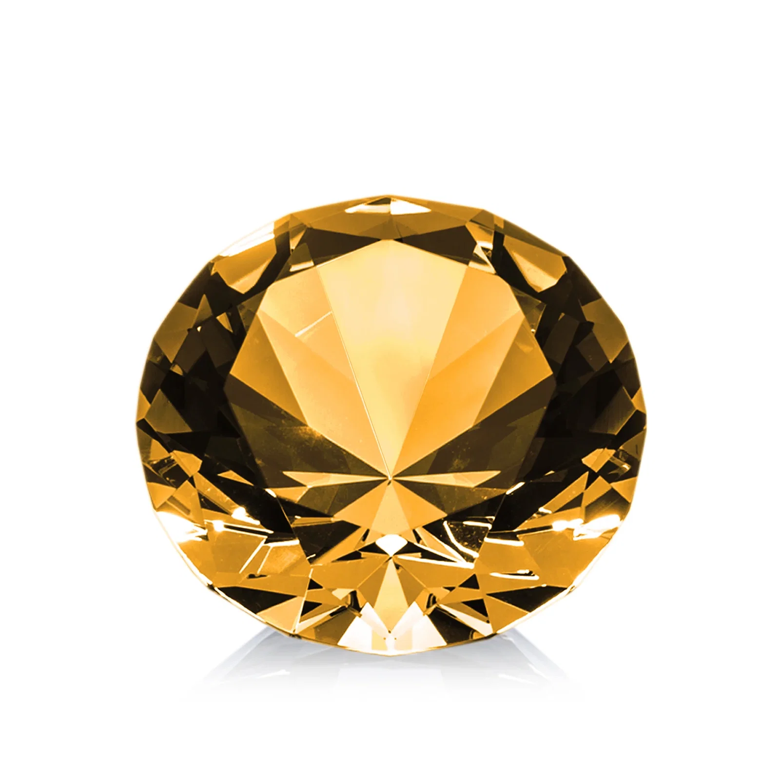 Customized Brilliant-Cut Diamond Crystal Paperweight, 2"-4" in 5 Sizes, gemstone award for donor appreciation