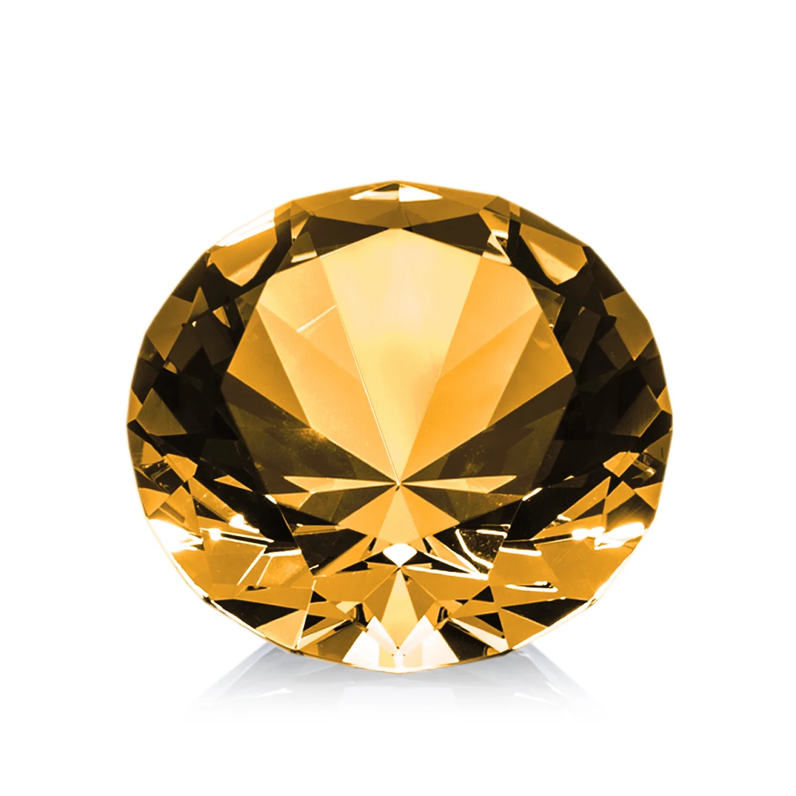 Customized Brilliant-Cut Diamond Crystal Paperweight, 2"-4" in 5 Sizes, gemstone award for graduation ceremonies