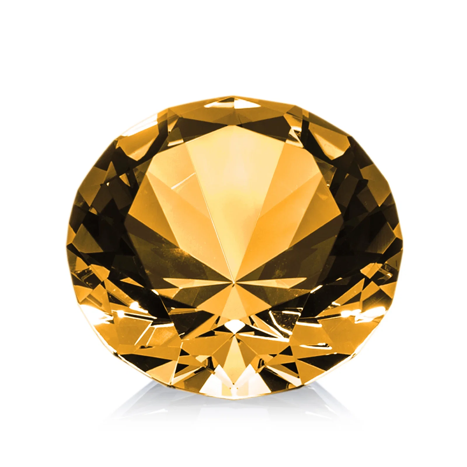 Customized Brilliant-Cut Diamond Crystal Paperweight, 2"-4" in 5 Sizes, gemstone award for safety achievement programs