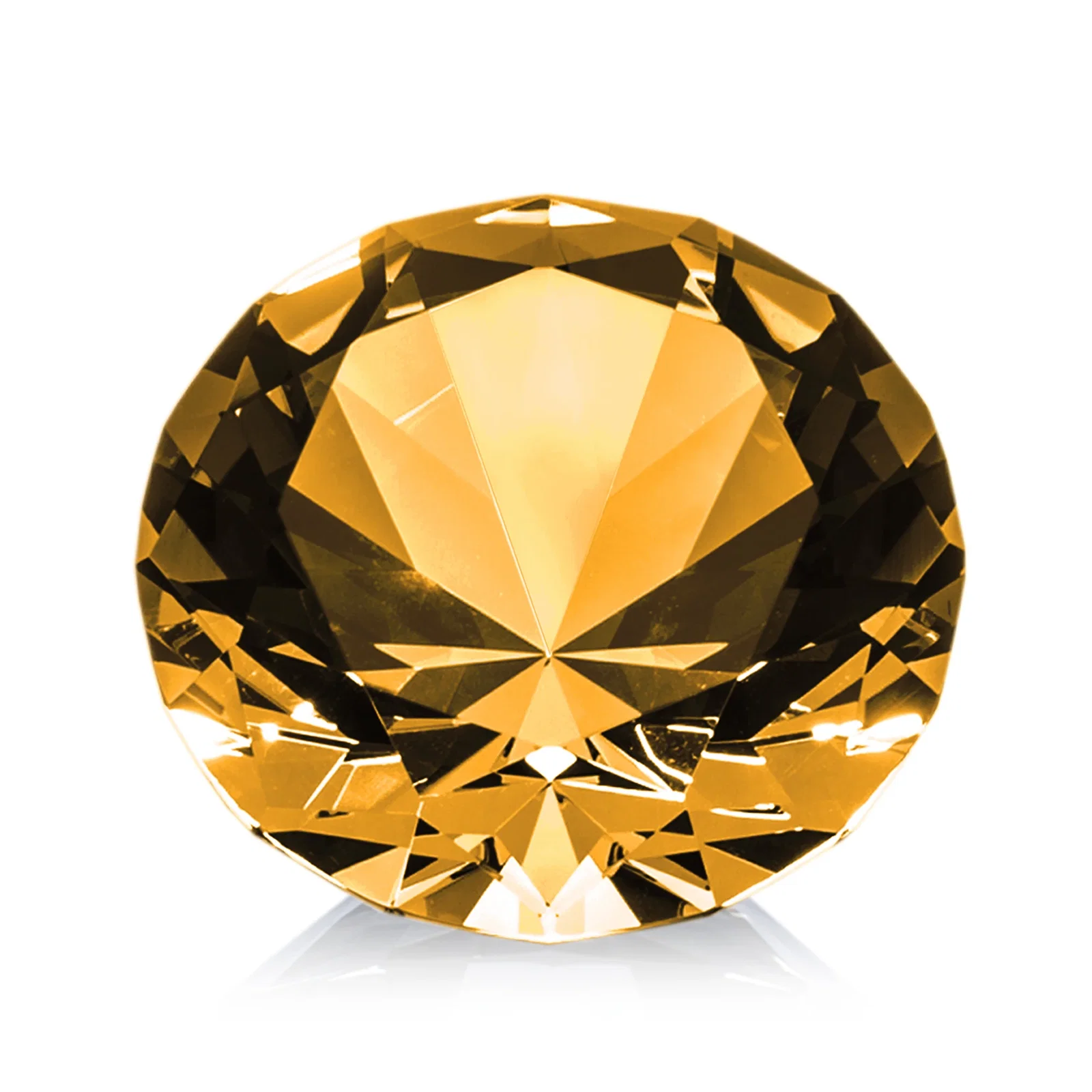 Customized Brilliant-Cut Diamond Crystal Paperweight, 2"-4" in 5 Sizes, gemstone award for volunteer appreciation