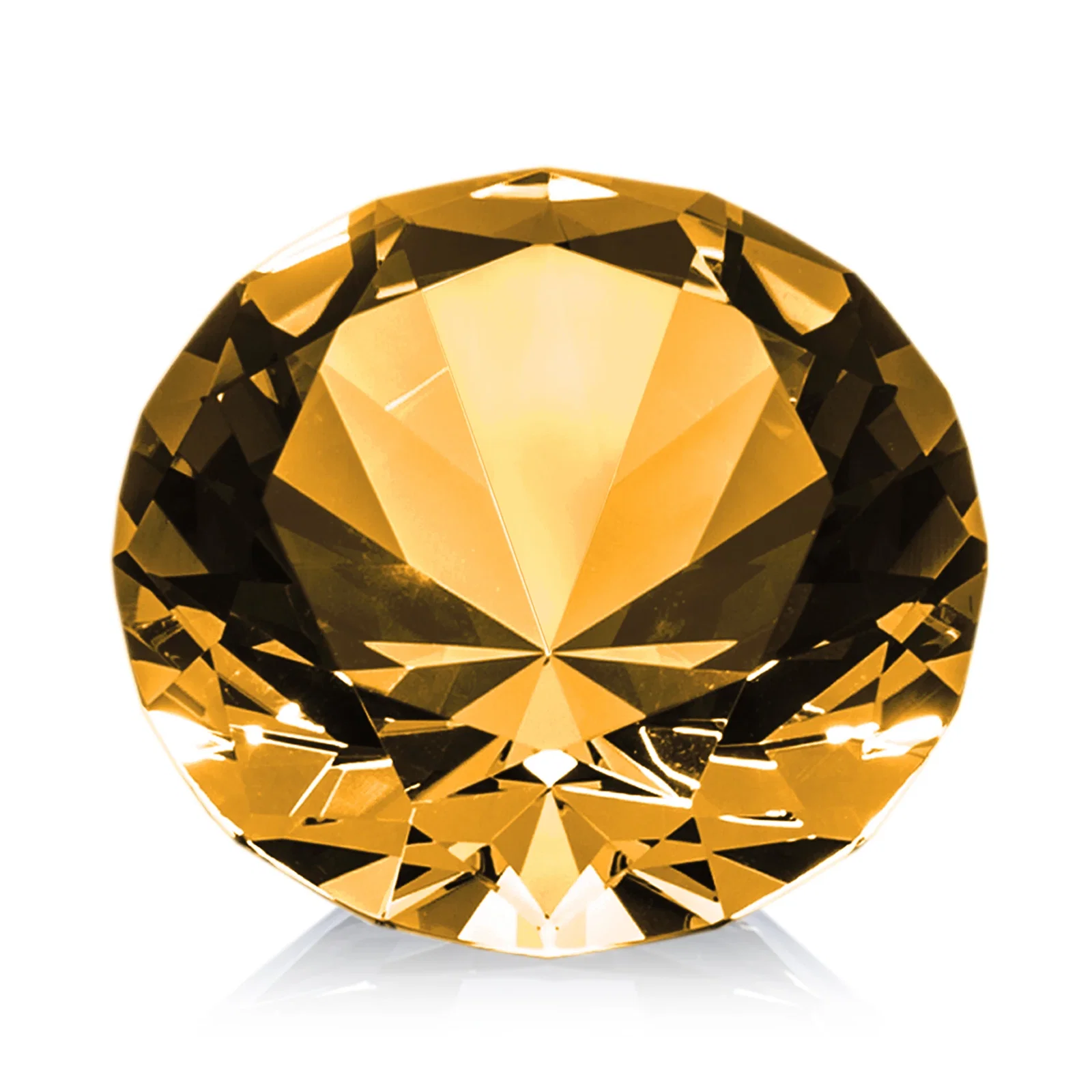 Customized Brilliant-Cut Diamond Crystal Paperweight, 2"-4" in 5 Sizes, gemstone award for dealer and partner awards