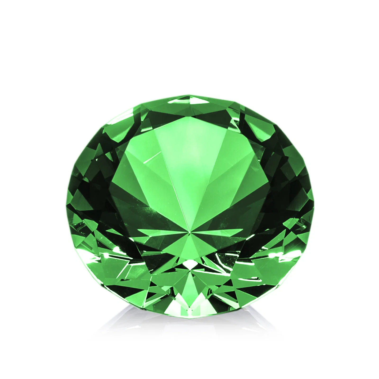 Customized Brilliant-Cut Diamond Crystal Paperweight, 2"-4" in 5 Sizes, gemstone award for company anniversary events