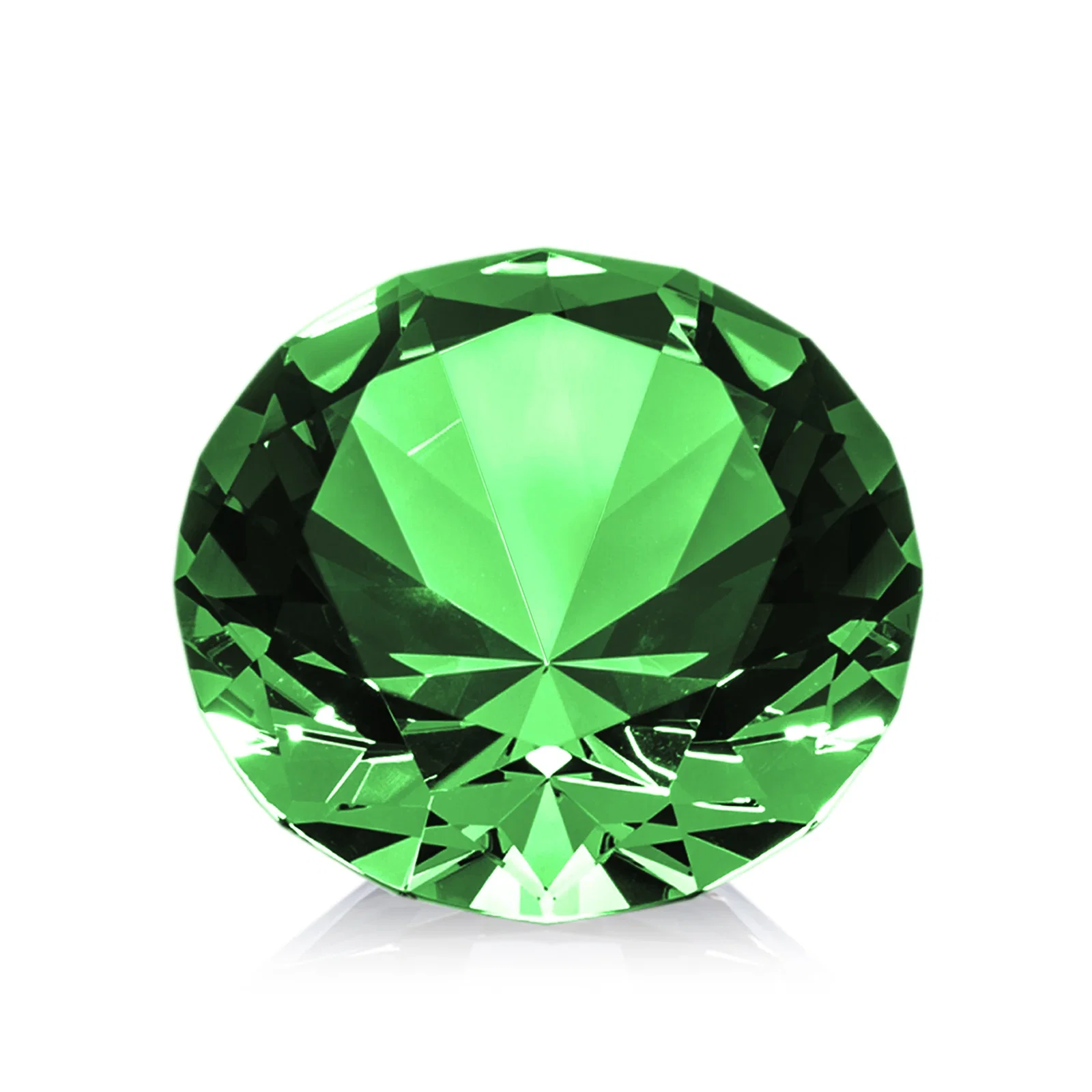 Custom engraved Brilliant-Cut Diamond Crystal Paperweight, 2"-4" in 5 Sizes, gemstone award for employee recognition