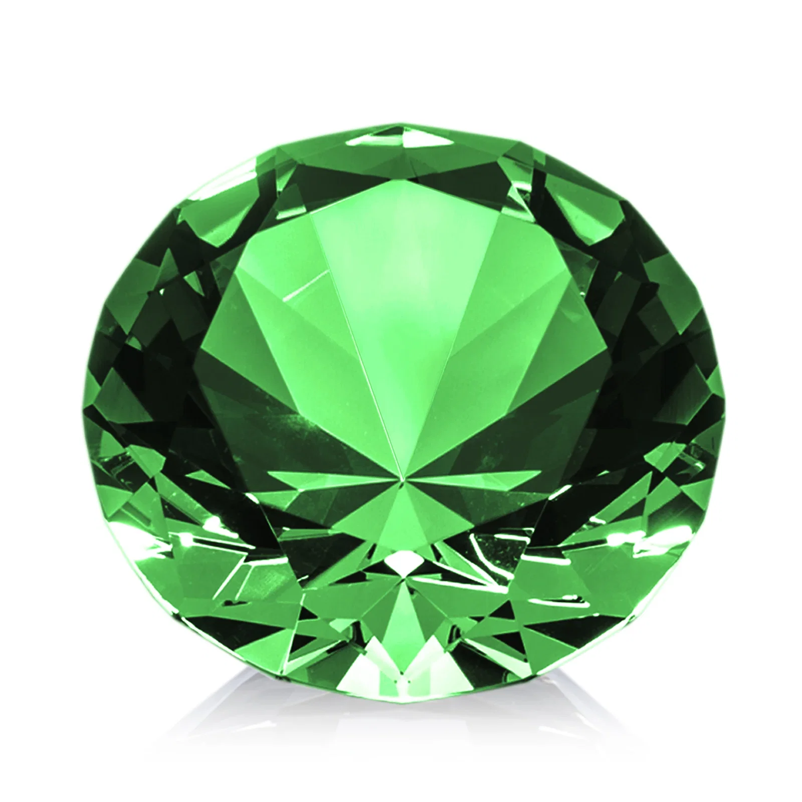 Custom engraved Brilliant-Cut Diamond Crystal Paperweight, 2"-4" in 5 Sizes, gemstone award for sales achievement awards