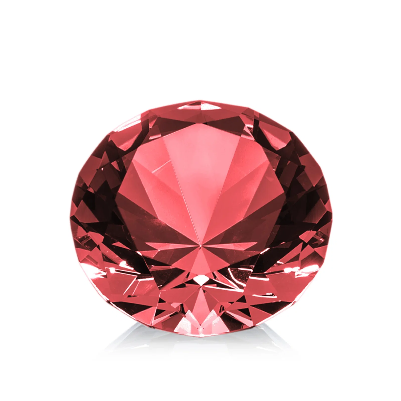 Custom engraved Brilliant-Cut Diamond Crystal Paperweight, 2"-4" in 5 Sizes, gemstone award for retirement presentations