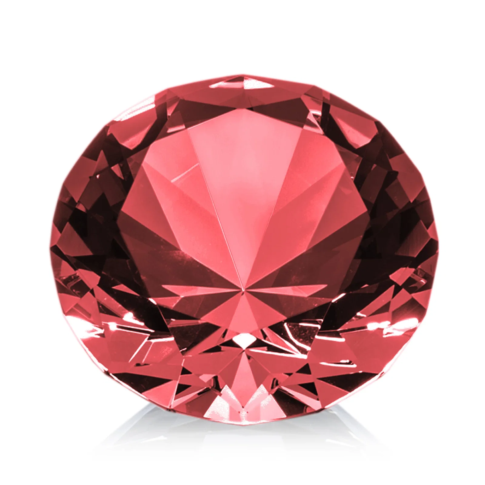 Custom engraved Brilliant-Cut Diamond Crystal Paperweight, 2"-4" in 5 Sizes, gemstone award for safety achievement programs
