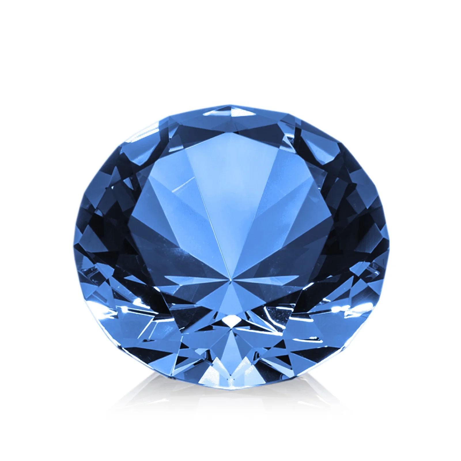 Custom engraved Brilliant-Cut Diamond Crystal Paperweight, 2"-4" in 5 Sizes, gemstone award for dealer and partner awards