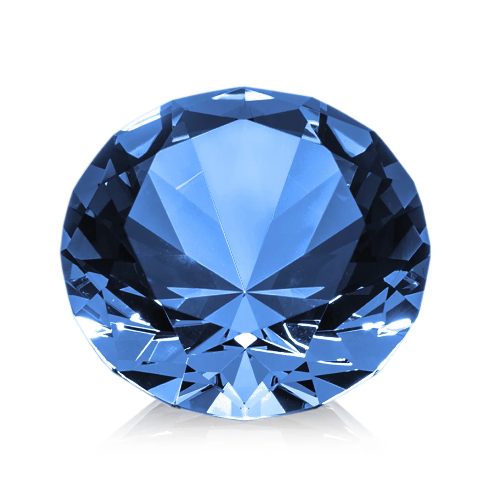 Custom Brilliant-Cut Diamond Crystal Paperweight, 2"-4" in 5 Sizes, gemstone award, with your logo for employee recognition