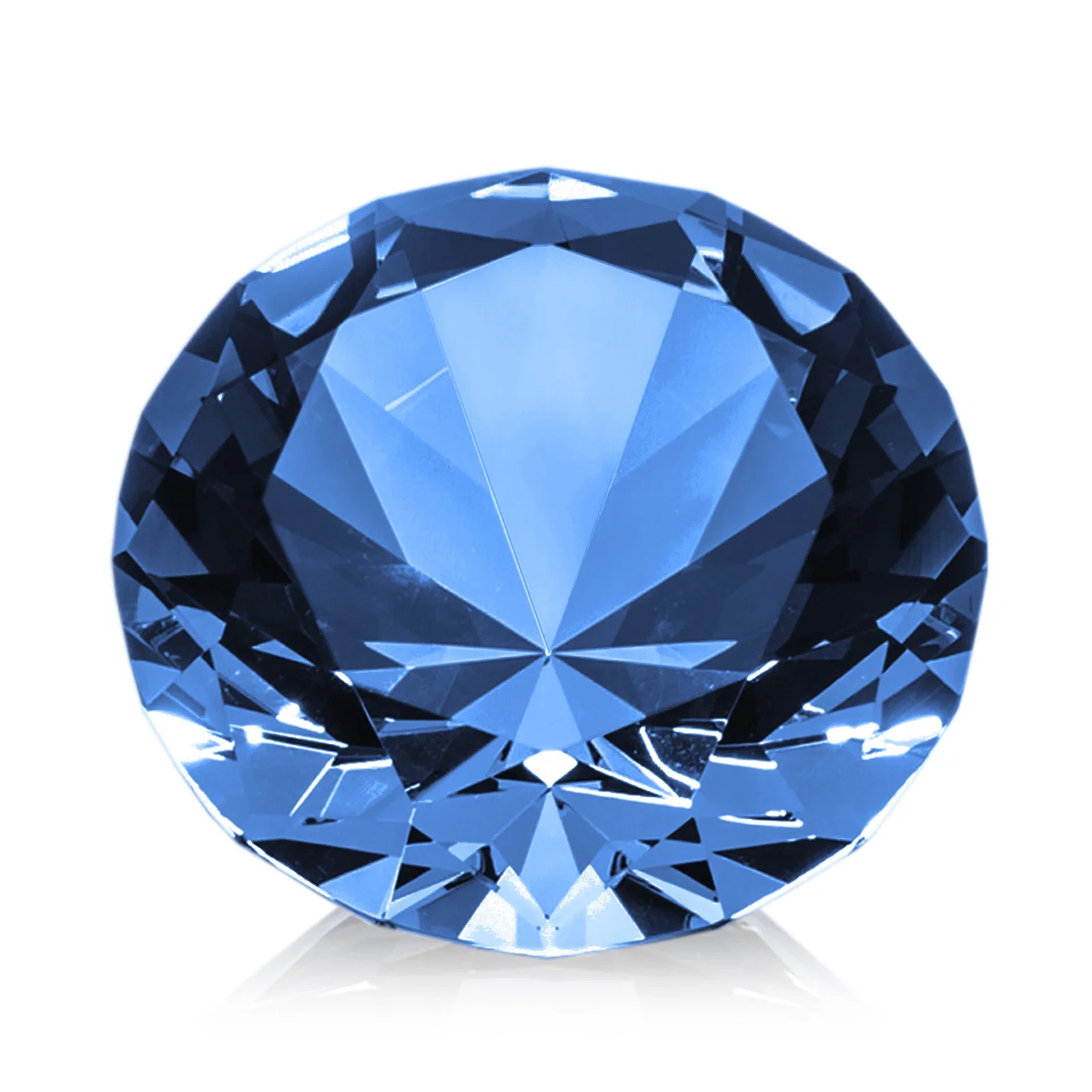 Custom Brilliant-Cut Diamond Crystal Paperweight, 2"-4" in 5 Sizes, gemstone award, with your logo for corporate award ceremonies