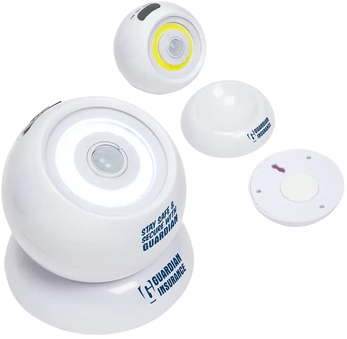 Orbit custom branded swivel motion sensor light with logo area