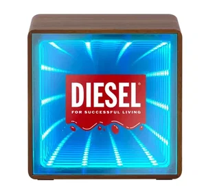 Orbit Wood Grain Mirror Light-Up Speaker