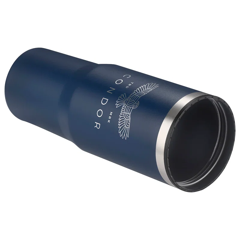 Oreno large travel tumbler with straw, full view