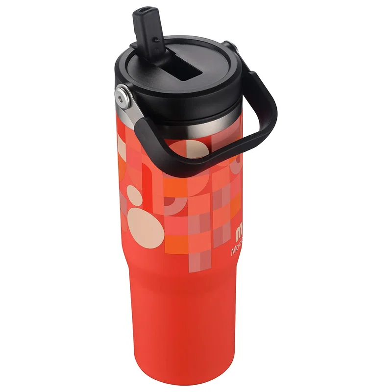 Oreno branded travel tumbler, imprint area detail