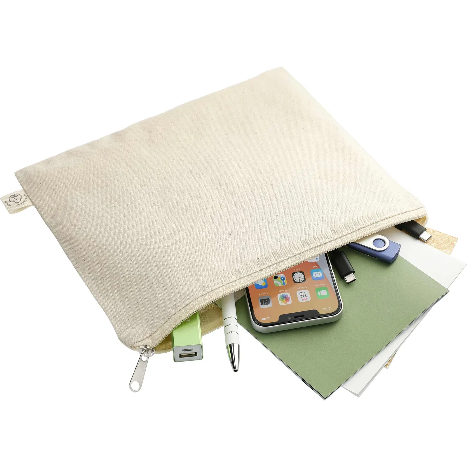 Personalized Organic Cotton Travel Pouch — view 10