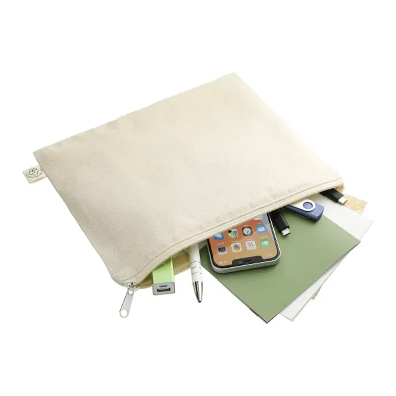Personalized Organic Cotton Travel Pouch — view 3