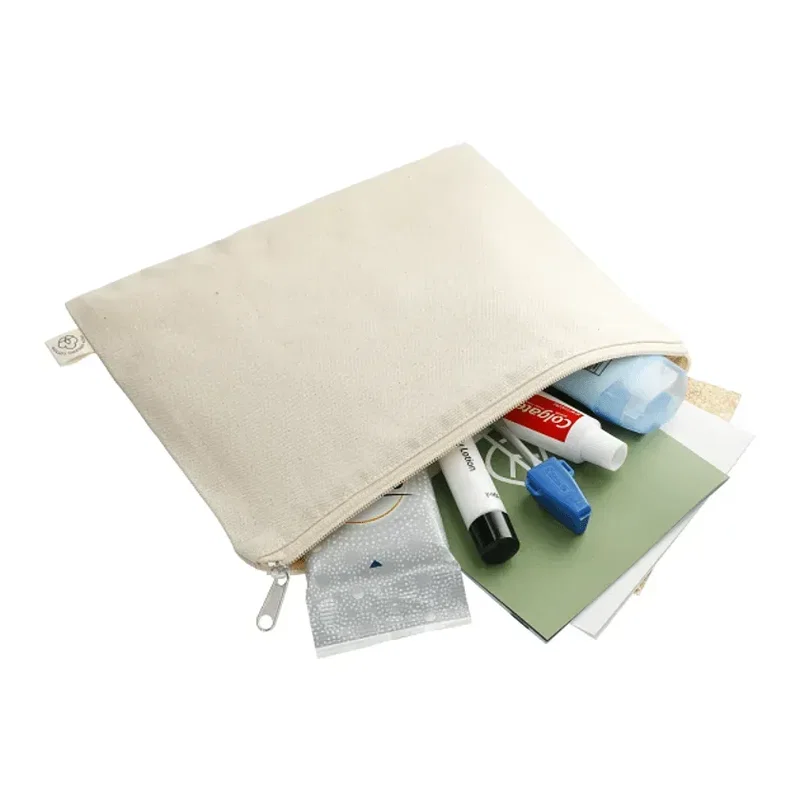 Personalized Organic Cotton Travel Pouch — view 4