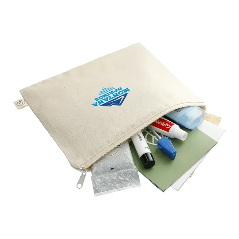 Personalized Organic Cotton Travel Pouch — view 7