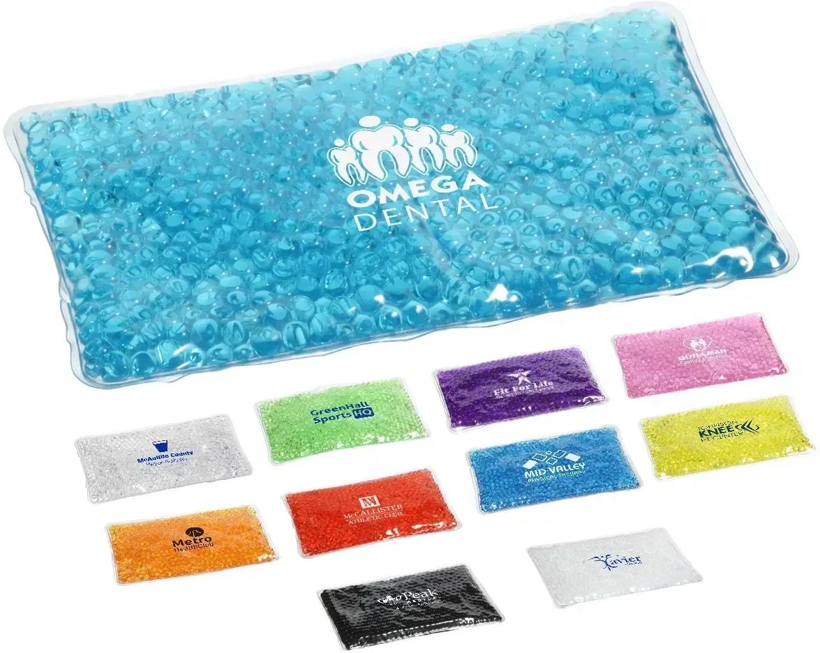 Original Aqua Pearls Hot/Cold Pack, custom branded reusable therapy pack, front hero view