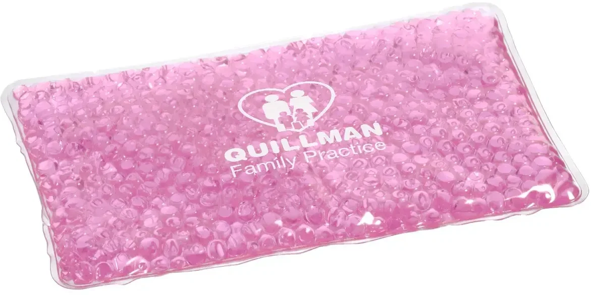 Branded Original Aqua Pearls Hot/Cold Pack, back view with logo imprint area