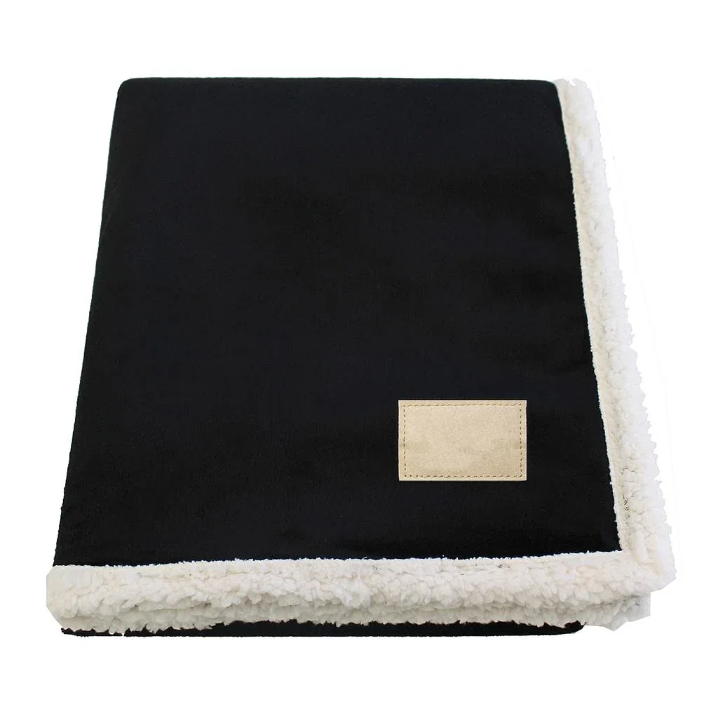 Original Lambswool Throw — Black — view 2