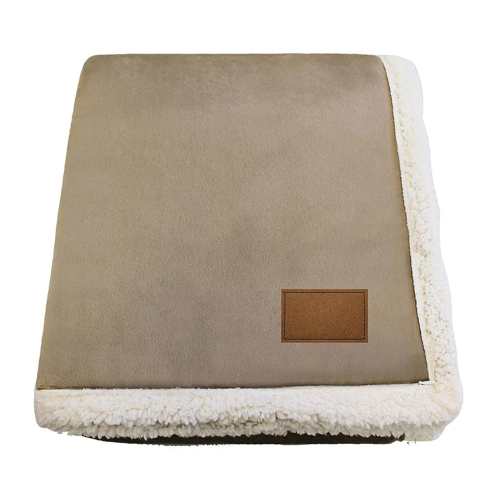 Original Lambswool Throw — Light Tan — view 4