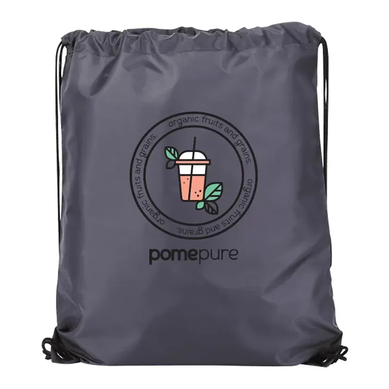 Custom Oriole Drawstring Bag - 210D Polyester — view 10