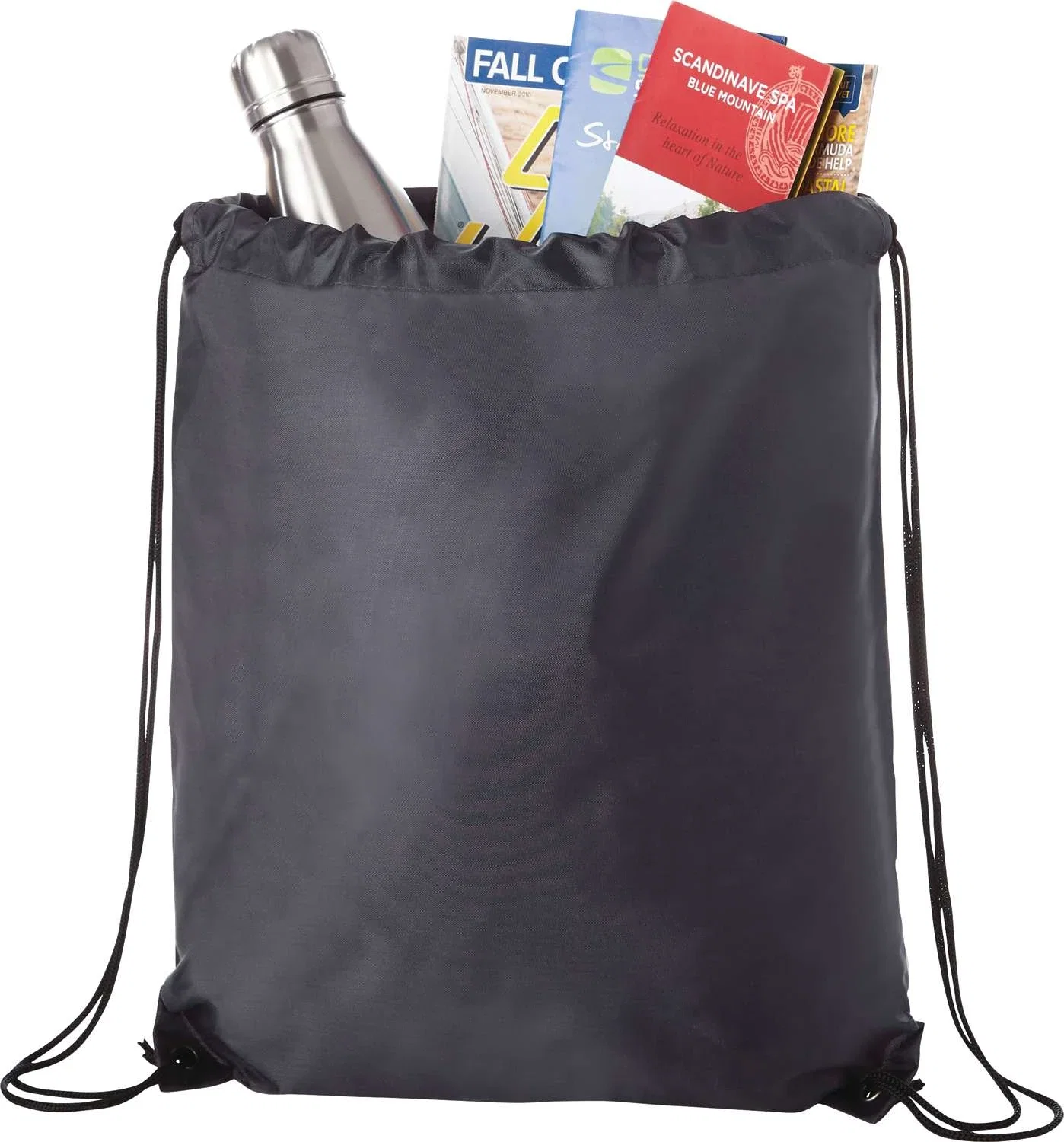 Custom Oriole Drawstring Bag - 210D Polyester — view 69