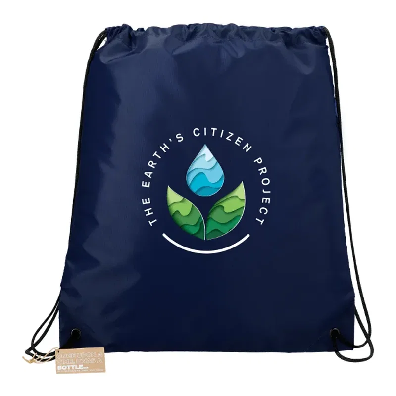 Custom Oriole RPET Drawstring Bag — view 3