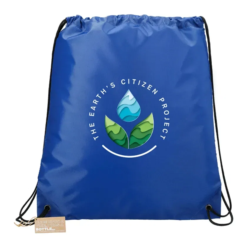 Custom Oriole RPET Drawstring Bag — view 4