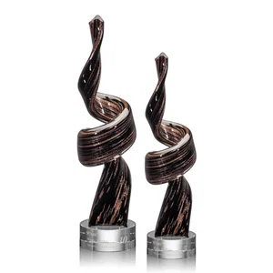 Glass Tower Award, Swirling Single-Piece Construction